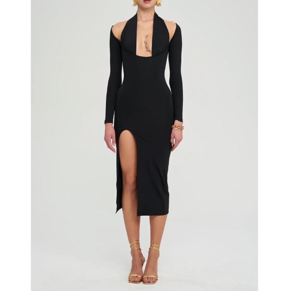 Alina iconic black cutout dress